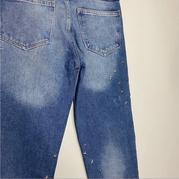 Zara Star Studded Jeans 2 NWT Blue - Picture 14 of 15